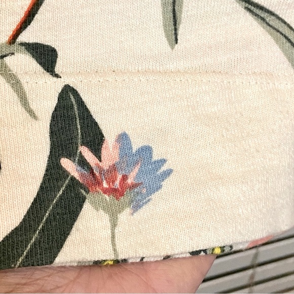 LOFT Floral Puff Shoulder Balloon Sleeves Top S / XS - Picture 8 of 11